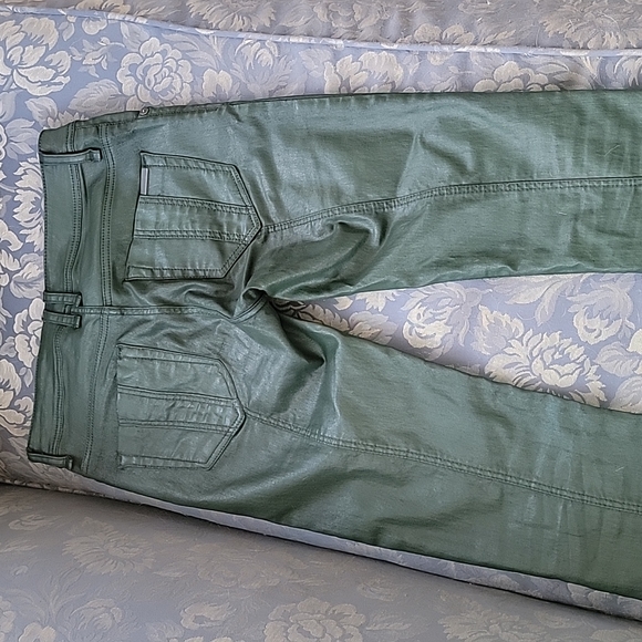 Burberry Brit Westbourne Green Waxed Skinny Ankle Jeans - Picture 8 of 9